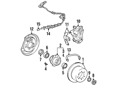 1996 Toyota Land Cruiser Anti-Lock Brakes Diagram