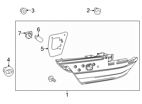 2025 Toyota Camry Backup Lamps Diagram