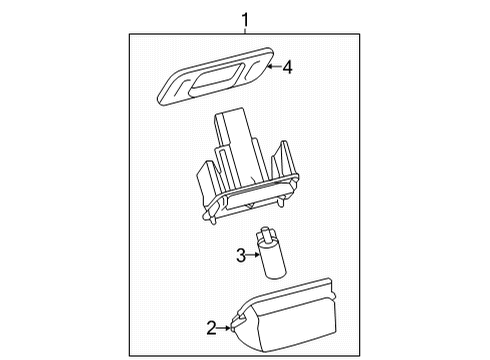 2025 Toyota Corolla Cross License Lamps Diagram