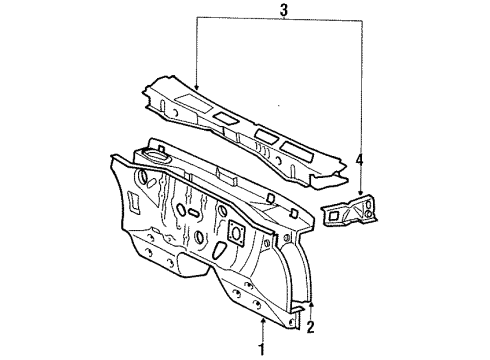 1987 Toyota Tercel Cowl Diagram