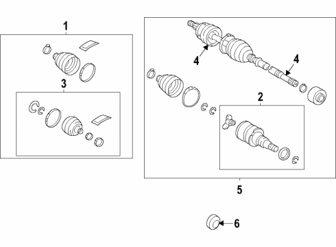 2024 Toyota Venza Rear Axle Diagram
