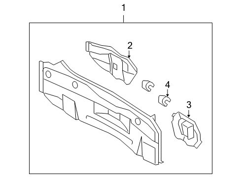 2012 Scion xB Rear Body Diagram