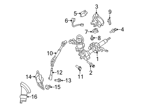 2010 Scion xB Interlock Solenoid Diagram for 85432-71010