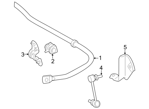 2025 Toyota Tundra Stabilizer Bar & Components Diagram