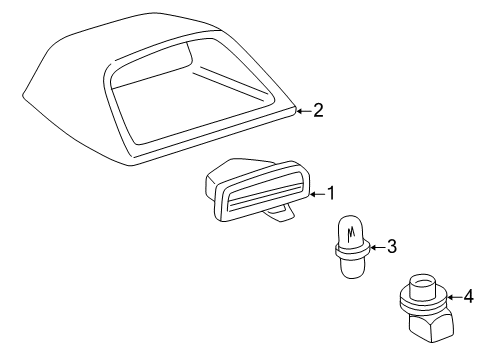 2001 Toyota Corolla High Mount Lamps Diagram