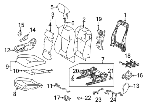 2024 Toyota Venza Heated Seats Diagram