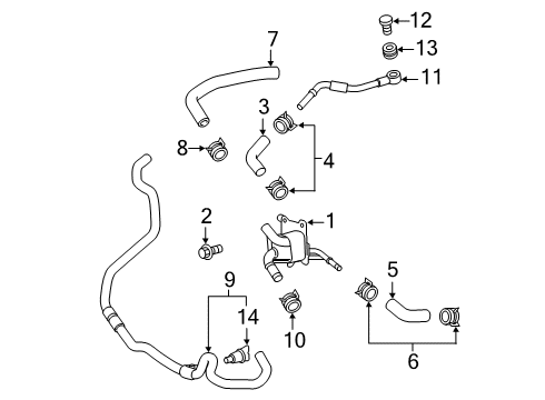 2025 Toyota RAV4 Trans Oil Cooler Diagram