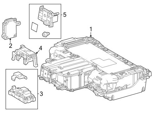 2024 Toyota Grand Highlander BATTERY ASSY, HEV SU Diagram for G9510-48155