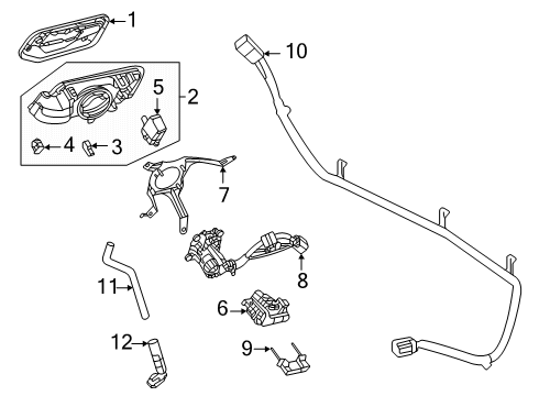 2024 Toyota Prius Prime Electrical Components - Quarter Panel Diagram