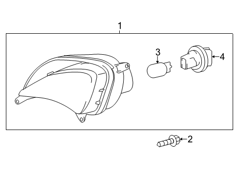 2013 Toyota Avalon Bulbs Diagram