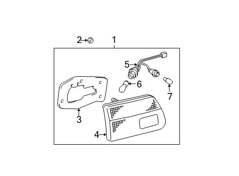 2001 Toyota Sienna Bulbs Diagram
