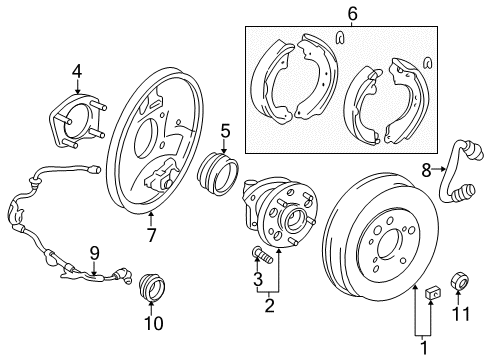 2001 Toyota RAV4 Anti-Lock Brakes Diagram