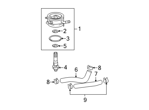 2003 Toyota Tacoma Oil Cooler - Belts Diagram 2 - Thumbnail