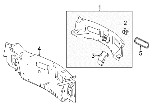 2015 Toyota RAV4 Rear Body Diagram