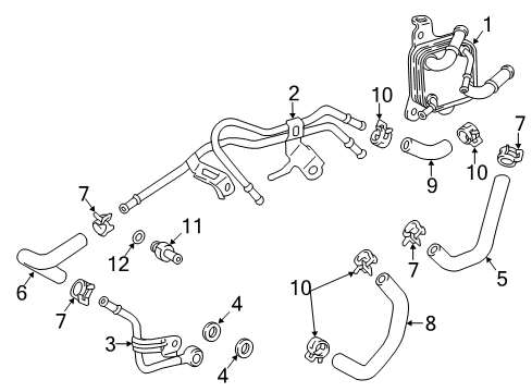2023 Toyota Camry Trans Oil Cooler Diagram