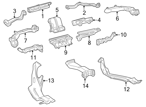 2025 Toyota Crown Ducts Diagram
