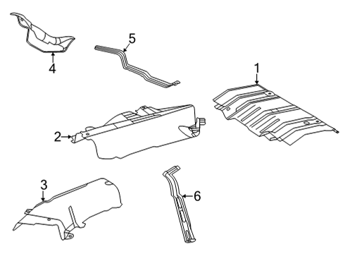 2024 Toyota Venza Heat & Sound Insulators Diagram
