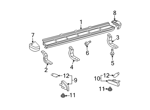 2004 Toyota 4Runner Running Board, Passenger Side Diagram for 51083-35160