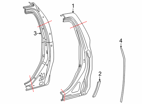 2025 Toyota Tundra Side Panel & Components Diagram