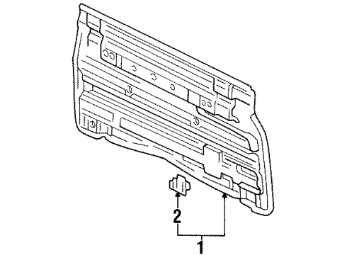1996 Toyota T100 Back Panel Diagram