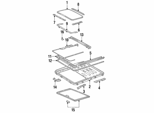 1993 Toyota Camry Sunroof Diagram