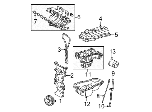 2003 Toyota Solara Engine Parts Diagram
