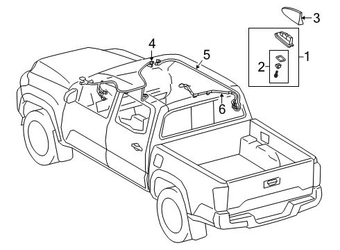 2020 Toyota Tundra Antenna & Radio Diagram