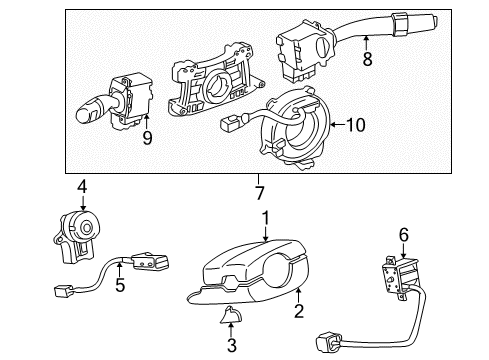 1998 Toyota Camry Switches Diagram