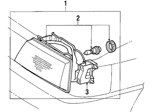 1986 Toyota Tercel Headlamps Diagram
