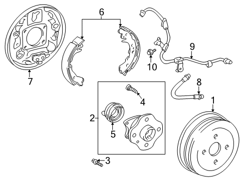 2003 Toyota Prius Anti-Lock Brakes Diagram
