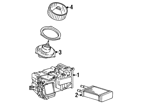 1985 Toyota Corolla Heater Components Diagram