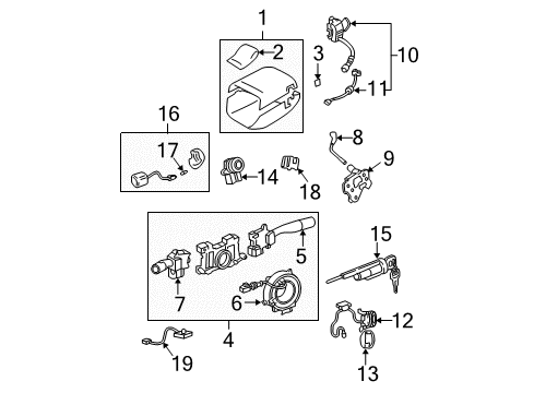 2000 Toyota Avalon Switches Diagram