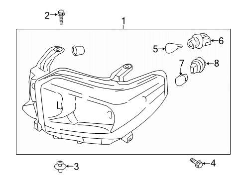 2020 Toyota Tundra Bulbs Diagram