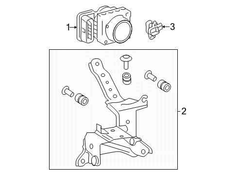 2025 Toyota Crown Signia ABS Components Diagram