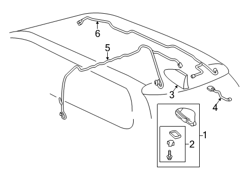 2019 Toyota Sienna Antenna & Radio Diagram