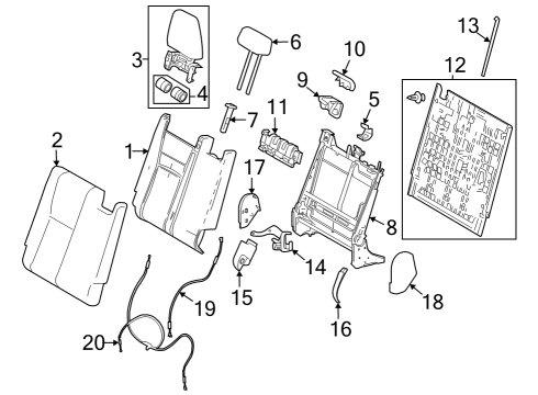 2025 Toyota Grand Highlander Third Row Seats Diagram 3 - Thumbnail