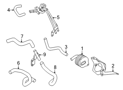 2023 Toyota GR86 Oil Cooler Diagram