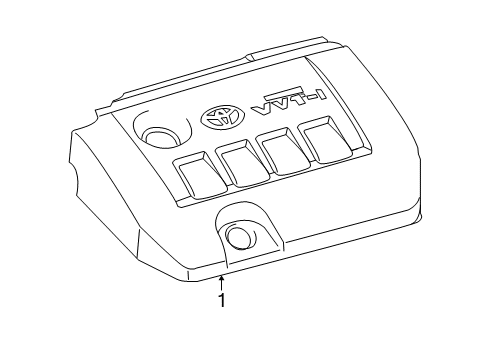2013 Scion xD Engine Appearance Cover Diagram