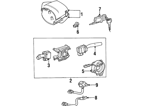 1996 Toyota Paseo Switches Diagram