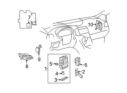 2012 Toyota Venza Electrical Components Diagram