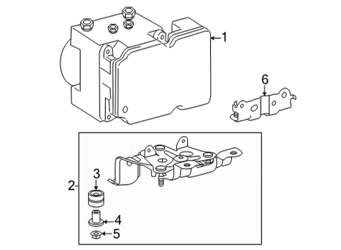 2025 Toyota Tundra ABS Components Diagram