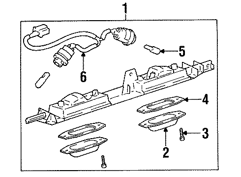 1994 Toyota Celica License Lamps Diagram