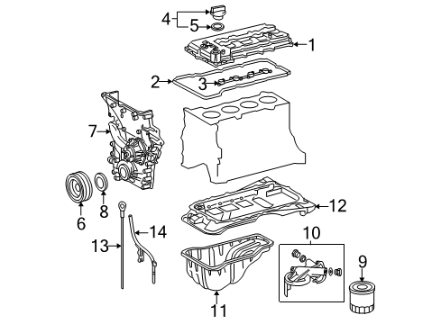 2008 Toyota Tacoma Engine Parts Diagram