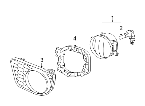 2006 Scion xA Fog Lamps Diagram