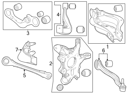 2023 Toyota Crown Washer(For Rear Suspension Arm) Diagram for 48715-0E020