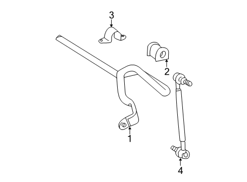 2015 Toyota Corolla Stabilizer Bar & Components Diagram