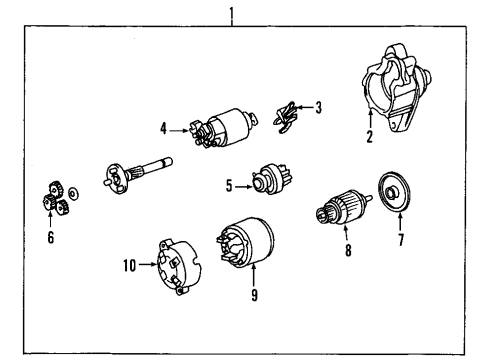 2004 Scion xA Starter Diagram