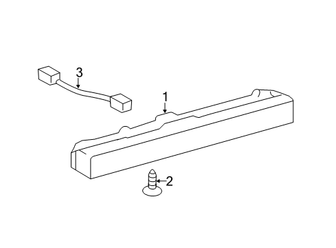 2009 Toyota Camry High Mount Lamps Diagram