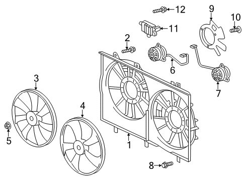 2011 Toyota Sienna Cooling Fan Diagram