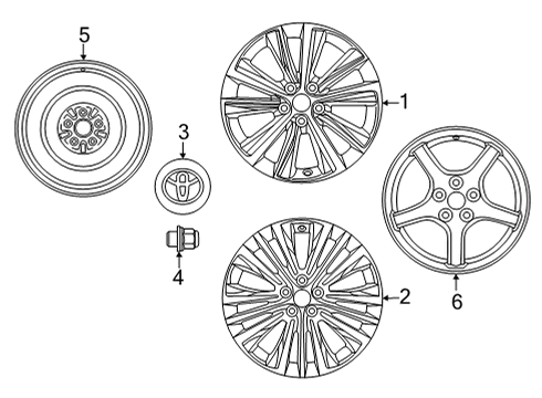 2024 Toyota Venza Wheels Diagram